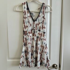 Three Pink Hearts, white with colors, XS